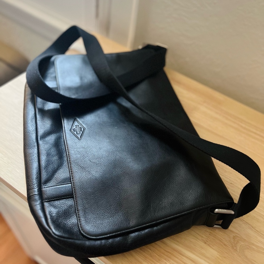 Fossil Leather Messenger Bag